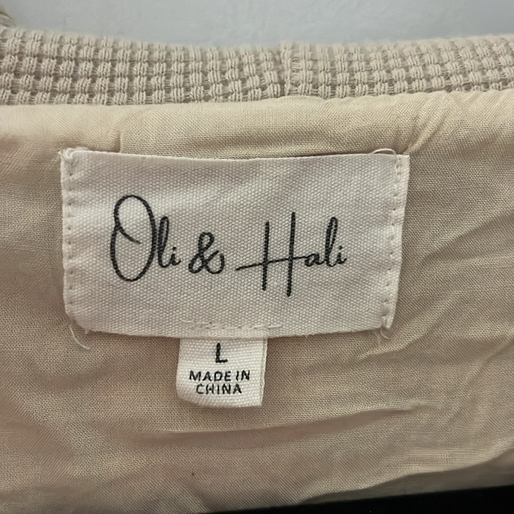 Oli & Hali Patchwork Plaid Zip Hoodie in Coral, Brown & Tan - Picture 2 of 3